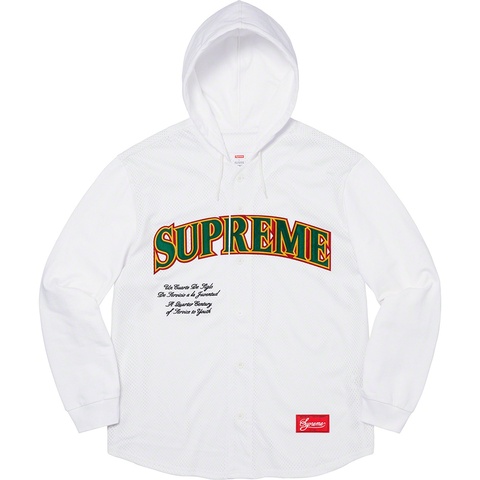 Mesh Hooded L/S Baseball Jersey - SupremeCommunity