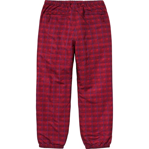 Supreme Track Pant - Red Glen Plaid