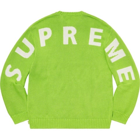 Supreme Back Logo Sweater - Green