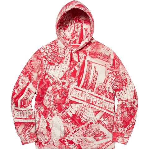 Supreme Bling Hooded Sweatshirt - Red