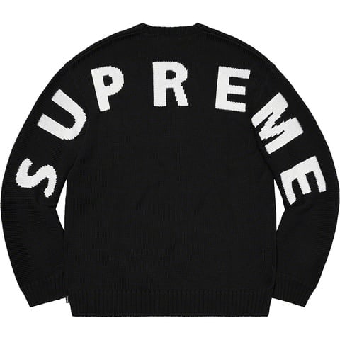 Supreme Back Logo Sweater - Black