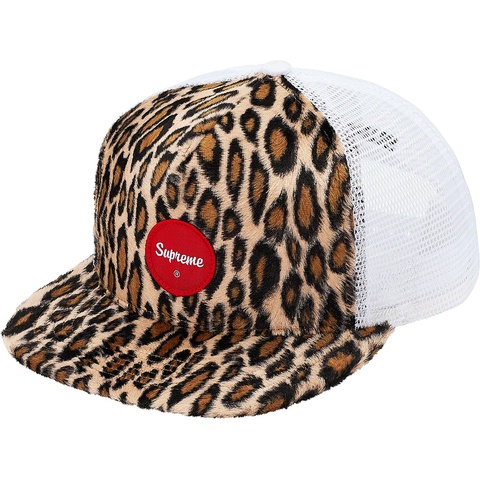 Supreme Leopard Mesh Back 5-Panel - White