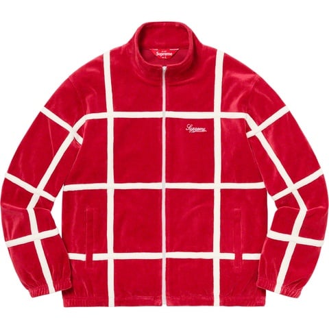 Grid Taping Velour Jacket - spring/summer 2020 - Supreme