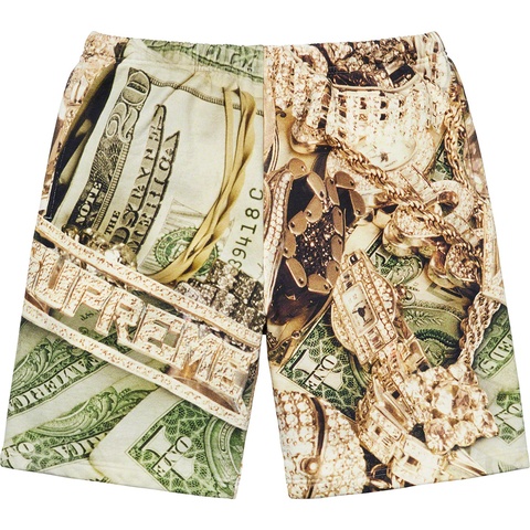 Supreme Bling Sweatshort - Green