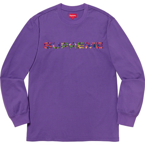 Supreme Meta Logo L/S Top - Purple