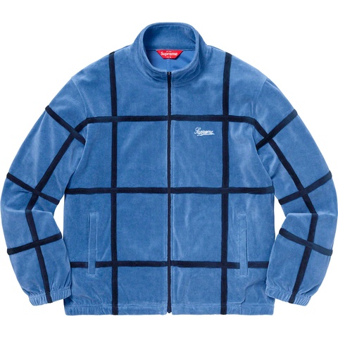 Grid Taping Velour Jacket - spring/summer 2020 - Supreme