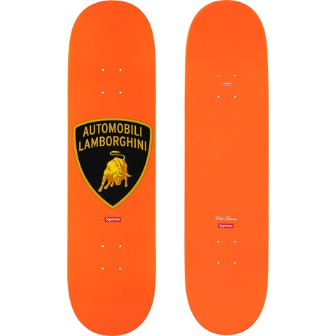 Supreme Supreme®/Automobili Lamborghini Skateboard - Orange - 8.25" x 32"