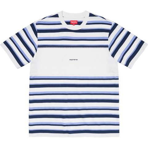 Supreme Blocked Stripe S/S Top - White
