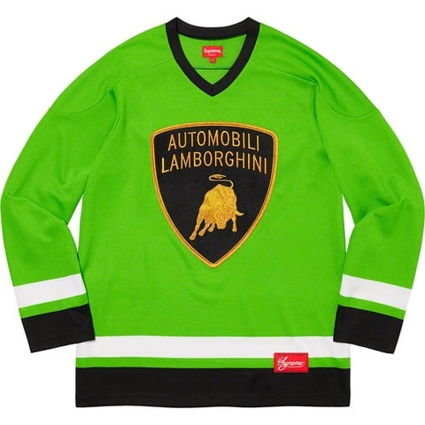 Supreme Supreme®/Automobili Lamborghini Hockey Jersey - Lime