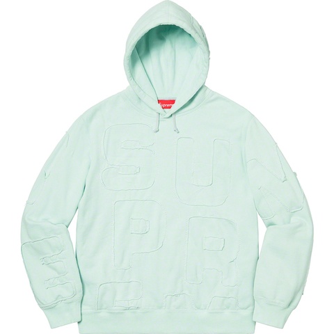 Cutout Letters Hooded Sweatshirt - Supreme