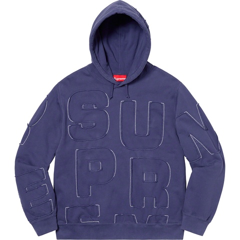 Cutout Letters Hooded Sweatshirt - Supreme