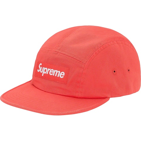 Supreme Washed Chino Twill Camp Cap - Peach