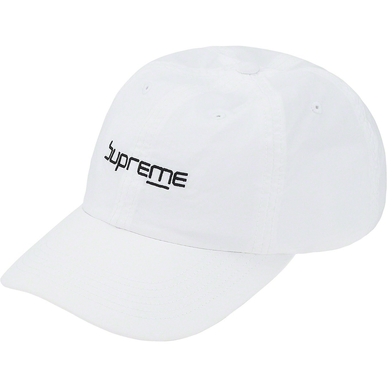 Supreme Digital Logo 6-Panel (SS20) - White - $48
