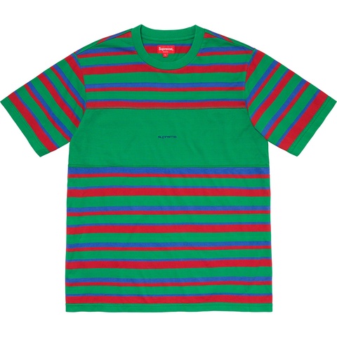 Supreme Blocked Stripe S/S Top - Green