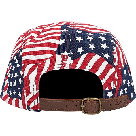 Supreme Washed Chino Twill Camp Cap - Flags