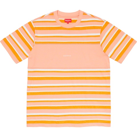 Supreme Blocked Stripe S/S Top - Peach