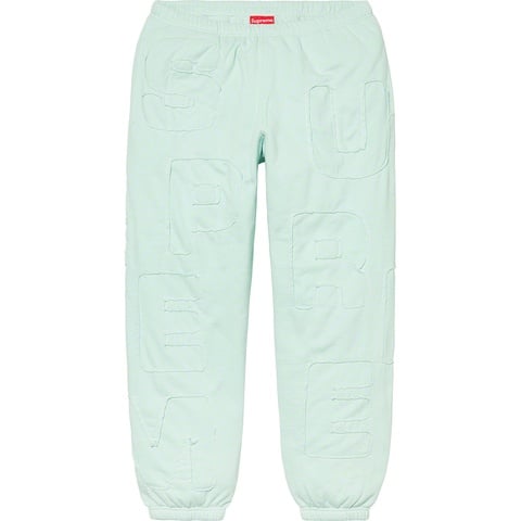 Supreme Cutout Letters Sweatpant - Ice Blue