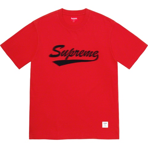 Supreme Intarsia Script S/S Top - Red