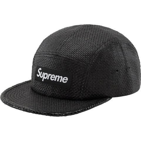 Supreme Raffia Camp Cap - Black