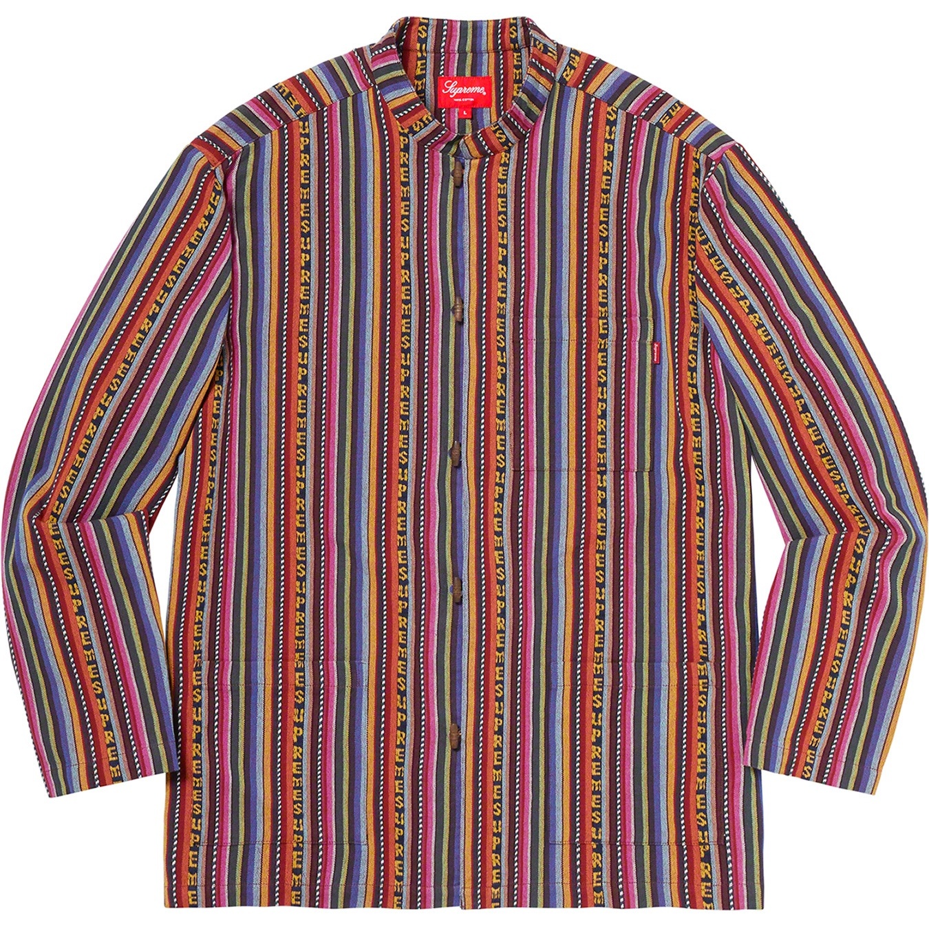 Supreme Woven Toggle Shirt (SS20) - Multicolor - $138