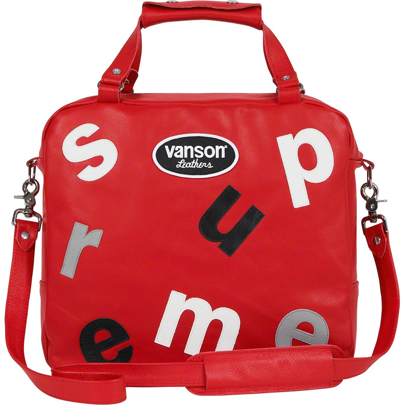 Supreme Supreme Vanson Leathers Letters Bag (SS20) - Red - $328