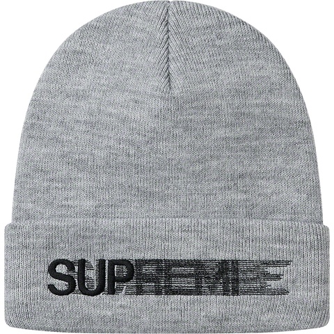 Supreme Motion Logo Beanie - Heather Grey