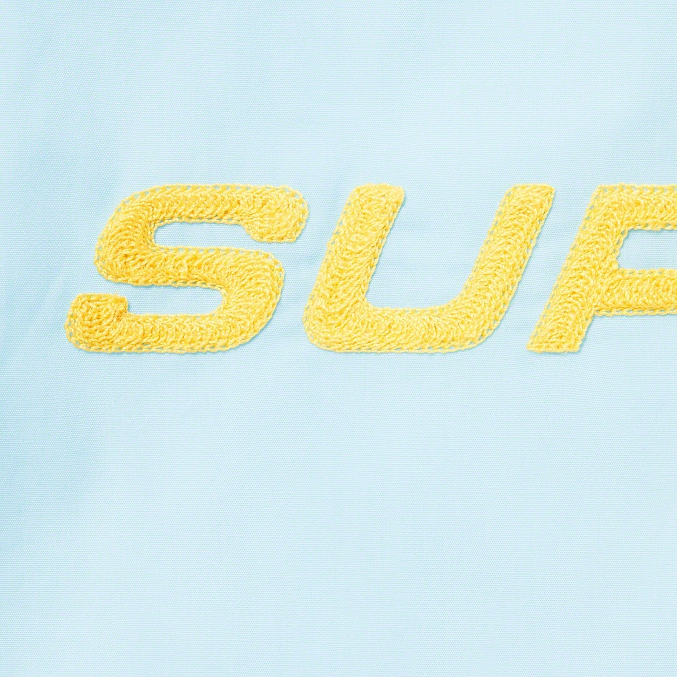 Supreme Bowling Zip S S Shirt (SS20) - Light Blue - $138