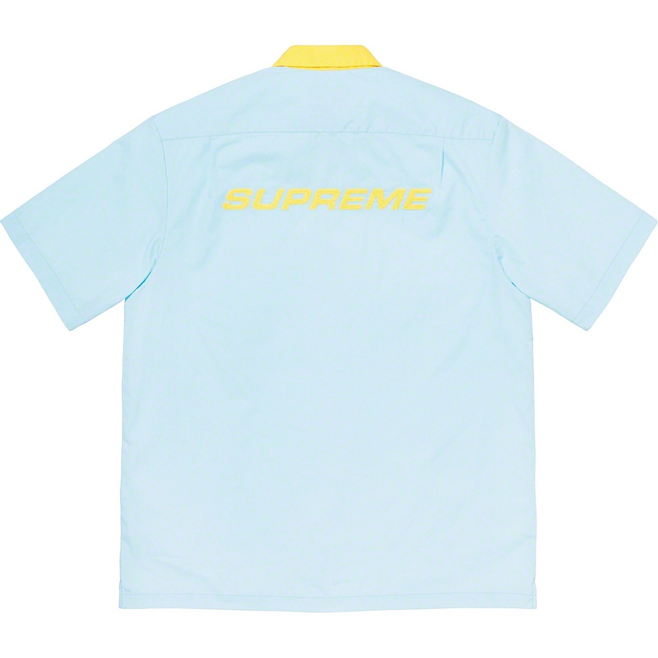 Supreme Bowling Zip S S Shirt (SS20) - Light Blue - $138