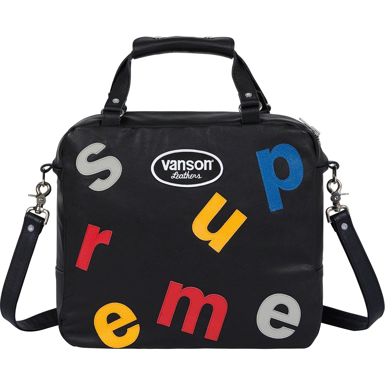 Supreme Supreme Vanson Leathers Letters Bag (SS20) - Black - $328