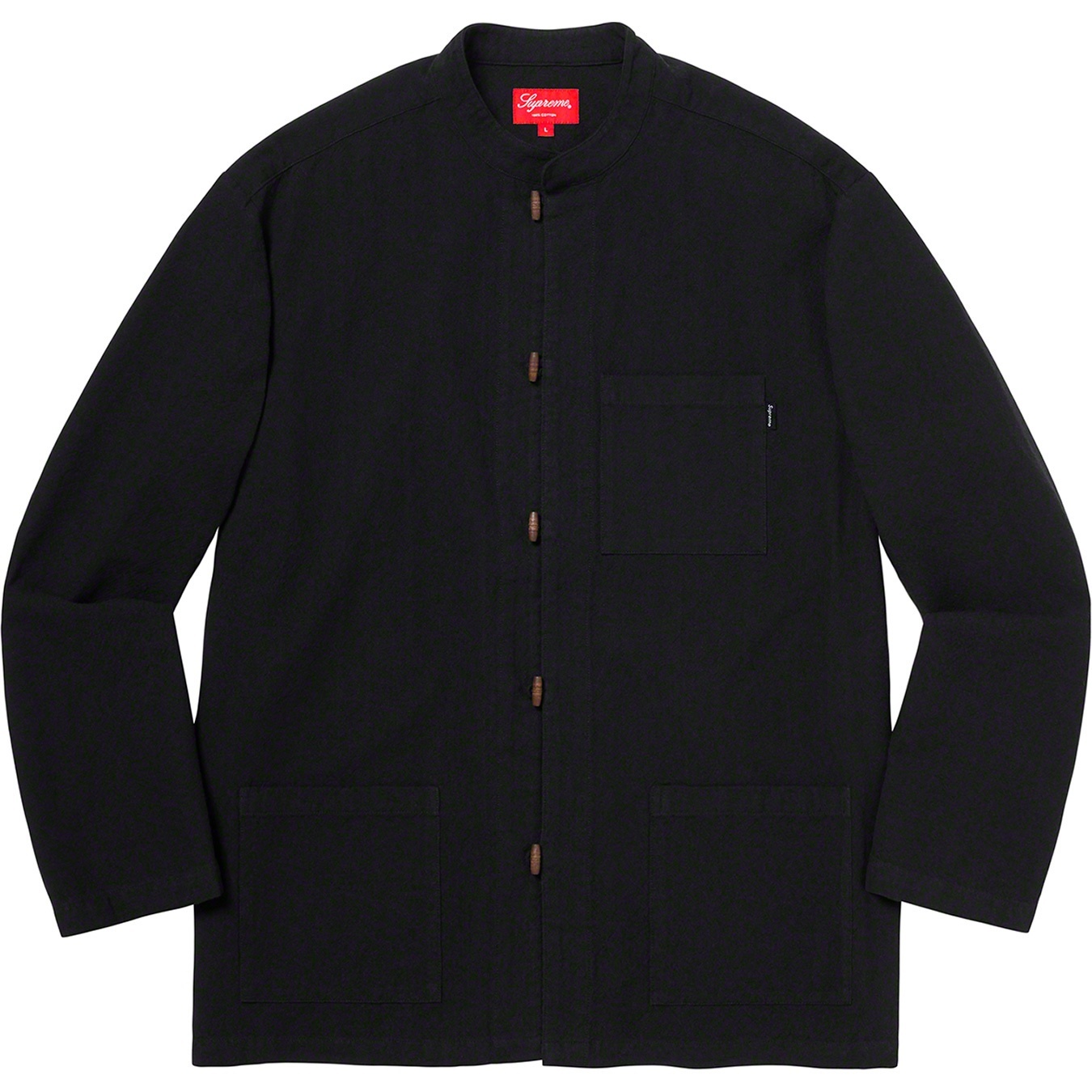 Supreme Woven Toggle Shirt (SS20) - Black - $138