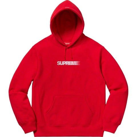 Supreme Motion Logo Hooded Sweatshirt - Red