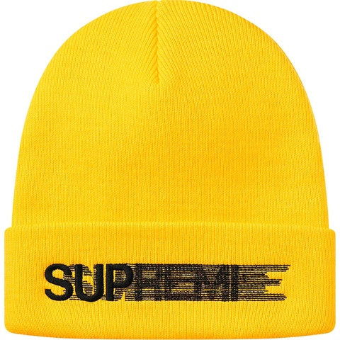 Supreme Motion Logo Beanie - Yellow