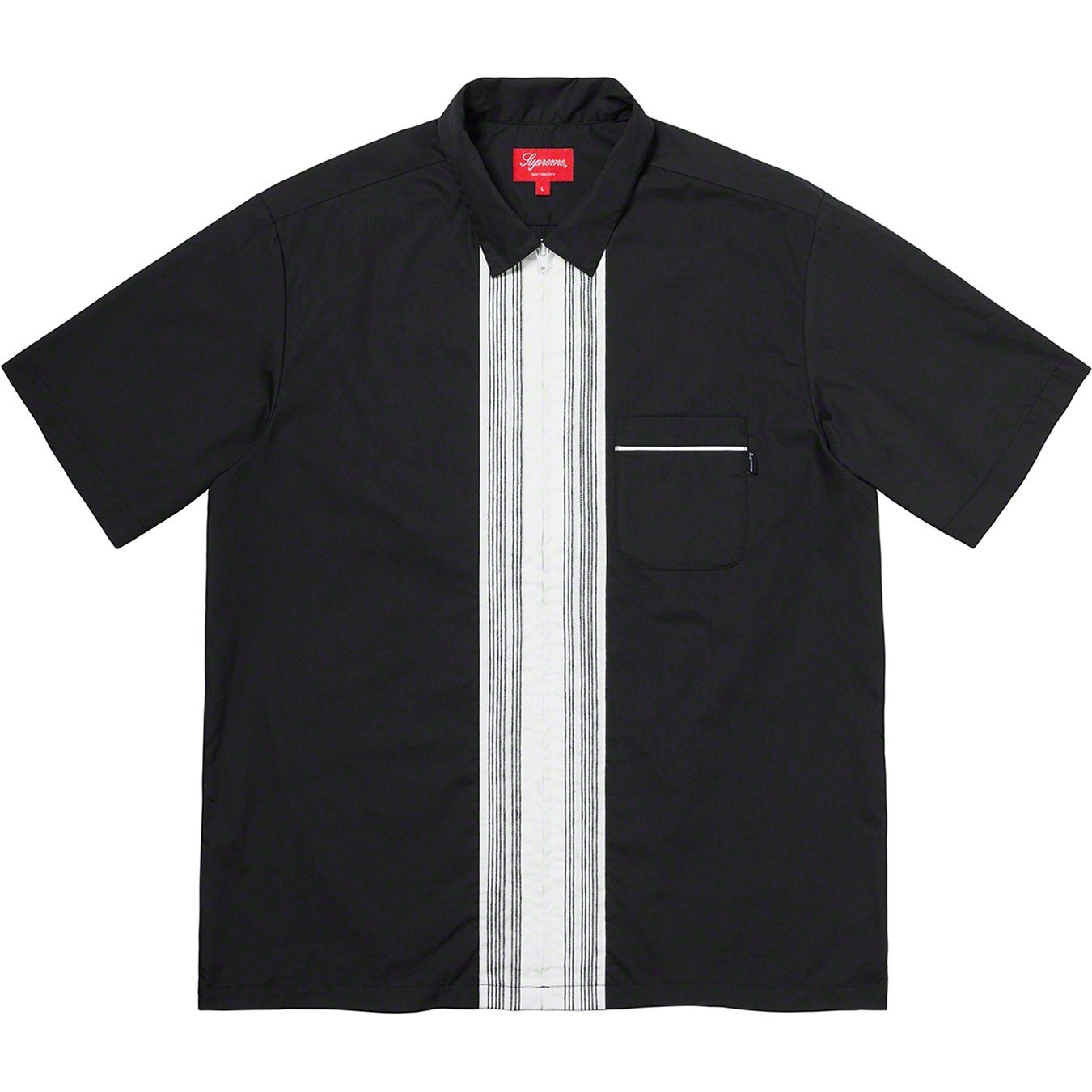 Supreme Bowling Zip S S Shirt (SS20) - Black - $138