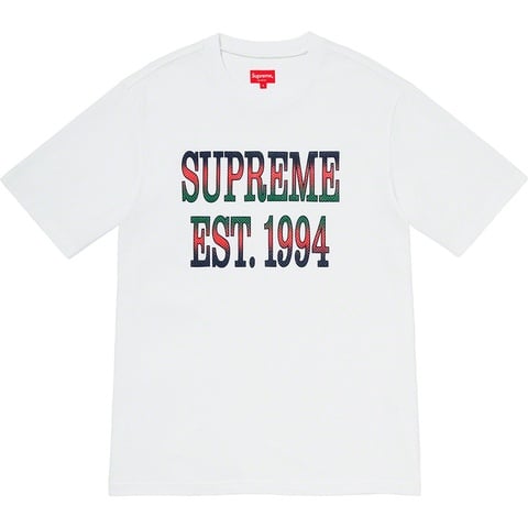 Supreme Cotton Mesh Gradient Logo S/S Top - White
