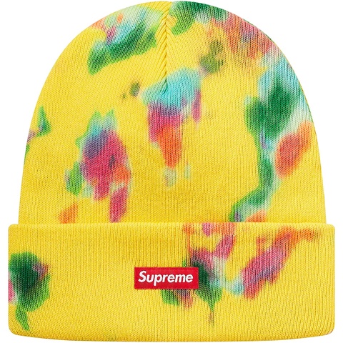 Supreme Splatter Dyed Beanie - Yellow