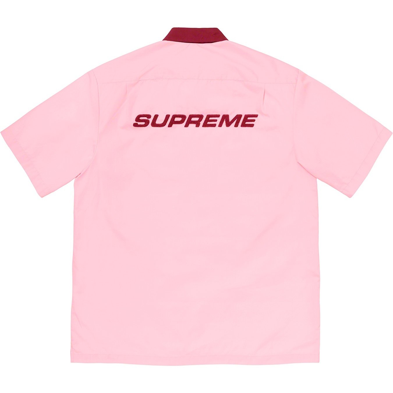 Supreme Bowling Zip S S Shirt (SS20) - Pink - $138