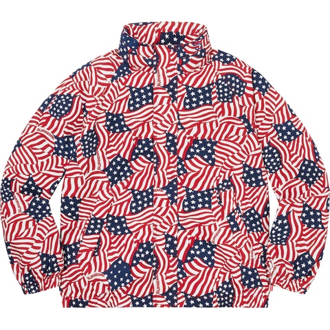 Supreme Raglan Court Jacket - Flags
