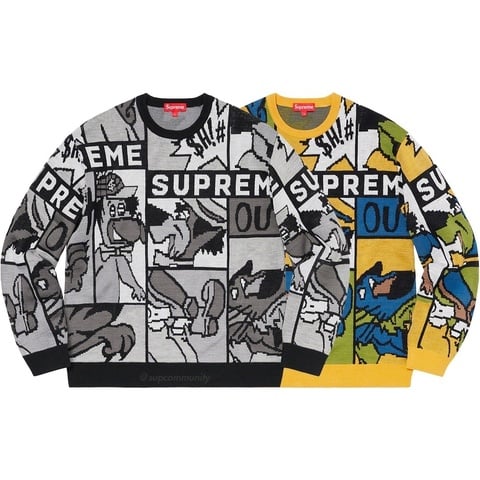 Supreme Cartoon Sweater - $158.00