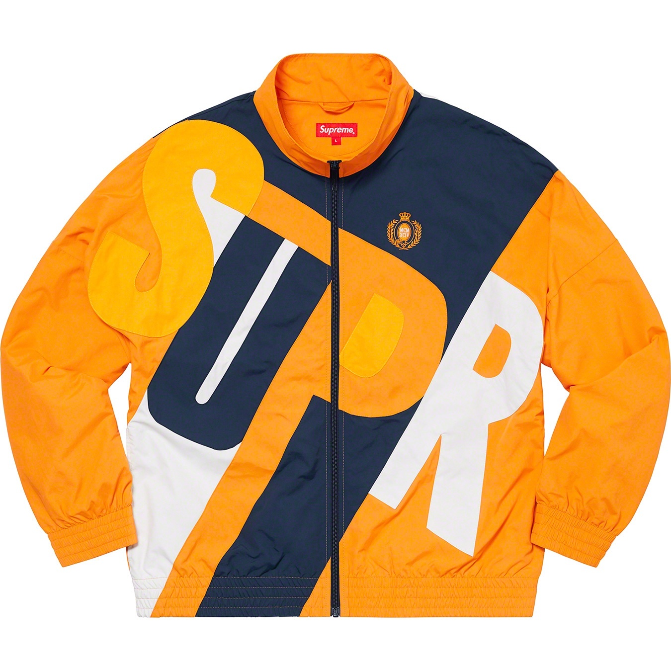 Supreme Big Letter Track Jacket (SS20) - Dark Orange - $188