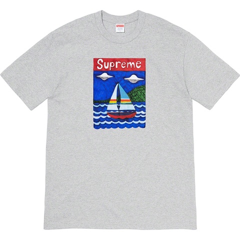 Supreme Sailboat Tee - Heather Grey