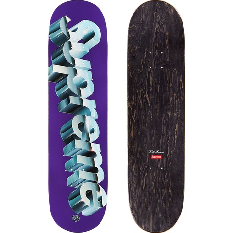 Supreme Chrome Logo スケートボード　デッキ Chrome Logo Skateboard - spring/summer 2020 - Supreme