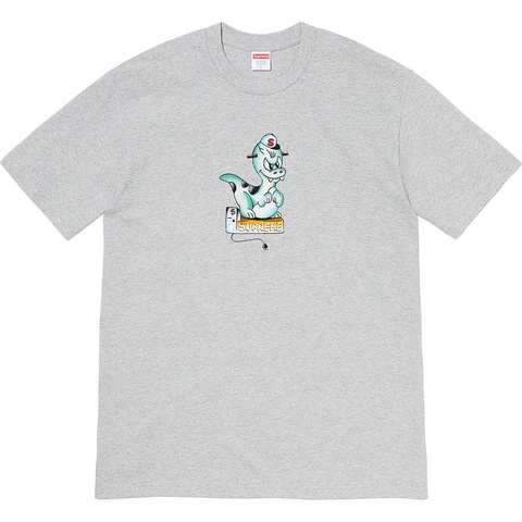 Supreme Dinosaur Tee - Heather Grey