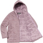 Supreme Faux Suede Patchwork Hooded Jacket (SS20) - Dusty Purple