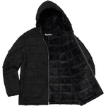 Supreme Faux Suede Patchwork Hooded Jacket (SS20) - Black