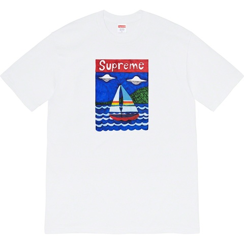 Supreme Sailboat Tee - White