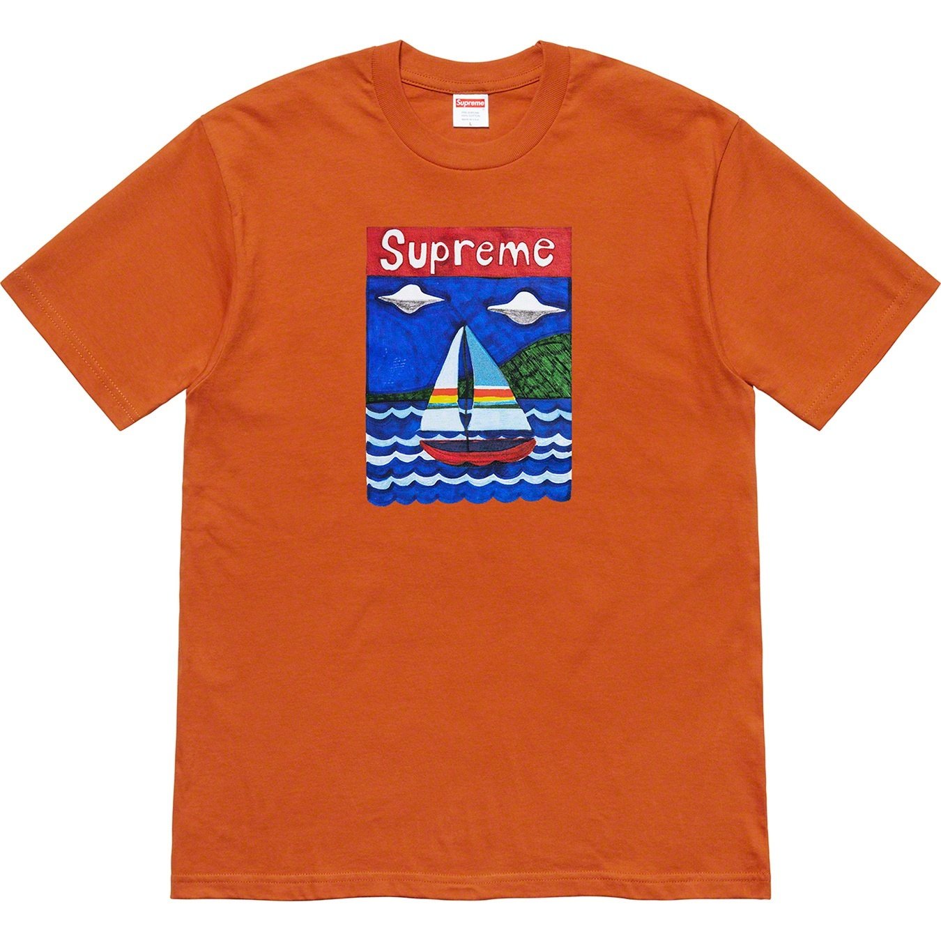 Supreme Sailboat Tee (SS20) - Rust - $38