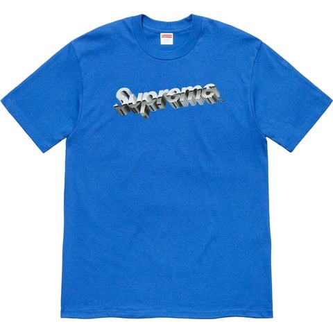 Supreme Chrome Logo Tee - Royal