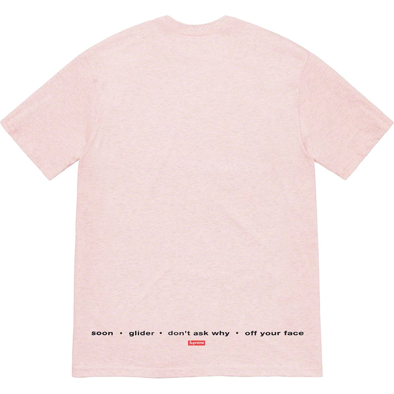Supreme My Bloody Valentine Supreme Glider Tee (SS20) - Heather Pink - $48