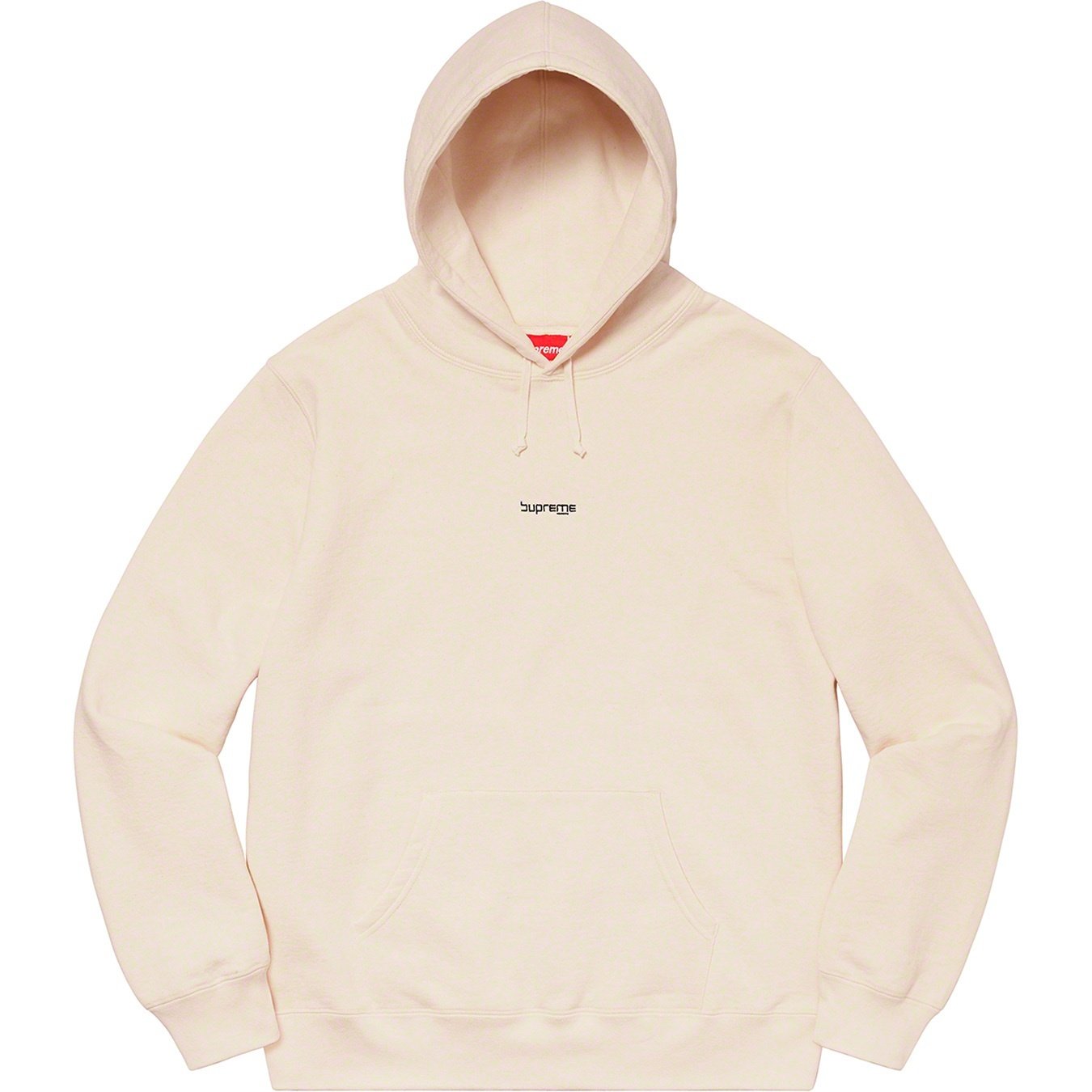 Supreme Digital Logo Hooded Sweatshirt (SS20) - Natural - $158
