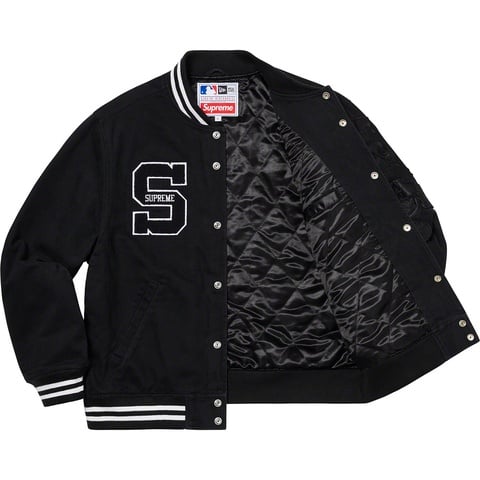 Supreme Supreme®/New Era®/MLB Varsity Jacket - Black